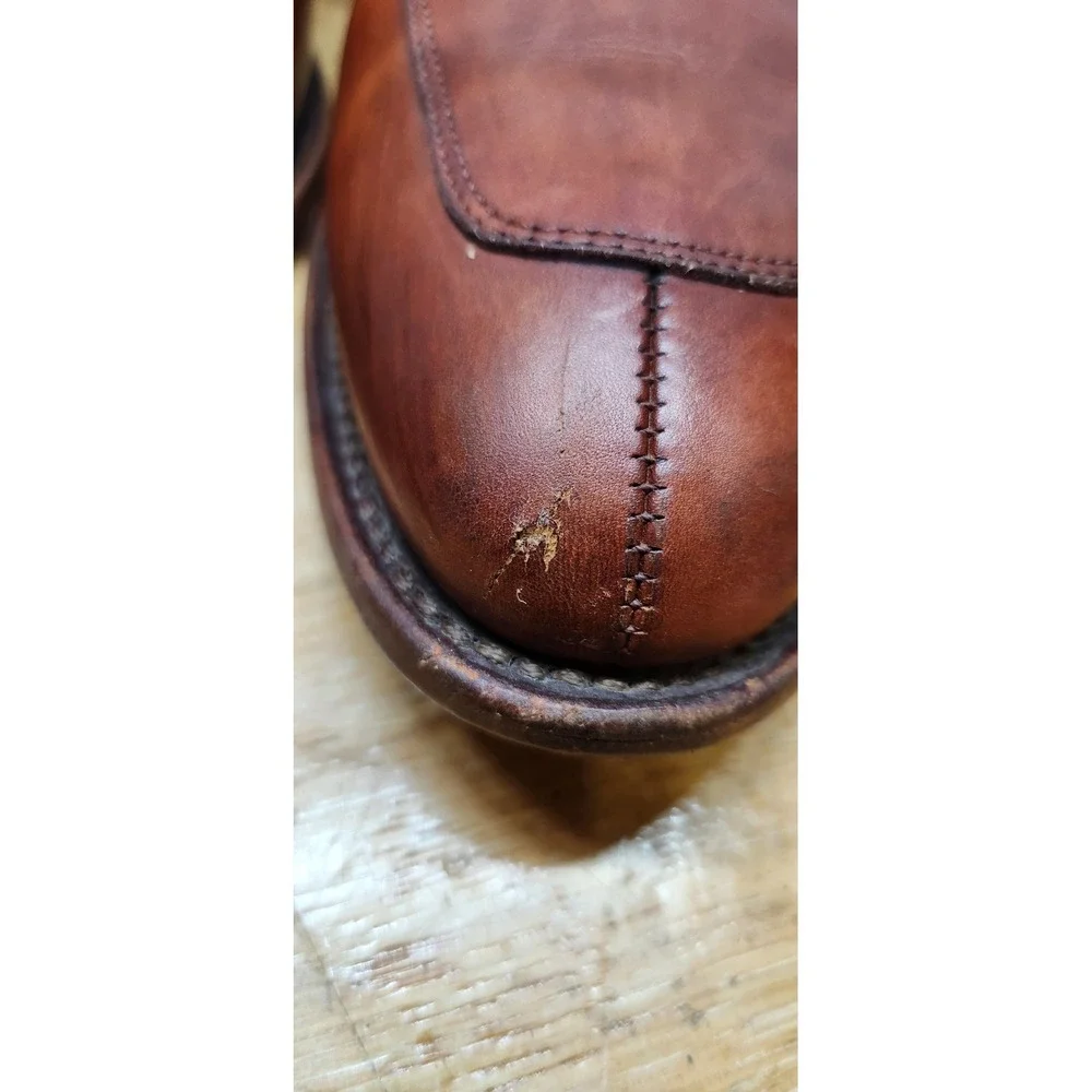 Allen Edmonds Delray Brown Leather Split Toe Derby Dress Shoes 11.5 D 1298